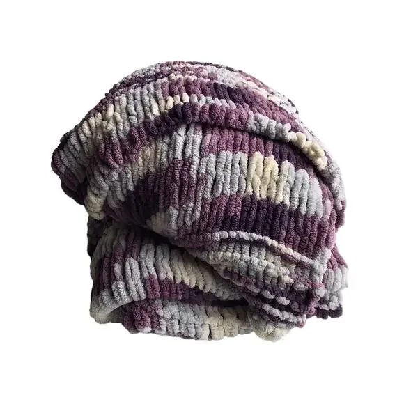 Handmade Ombre Knit Blanket Throw - Picture 5 of 16